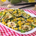 Insalata di zucchine grigliate e mais
