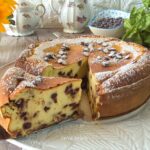 Torta alla ricotta con gocce di cioccolato