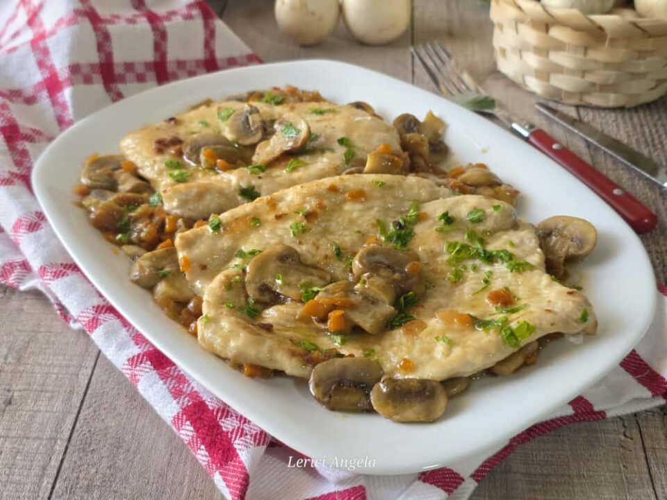 Scaloppine ai Funghi cremose che si Sciolgono in Bocca