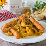 Le pappardelle agli scampi