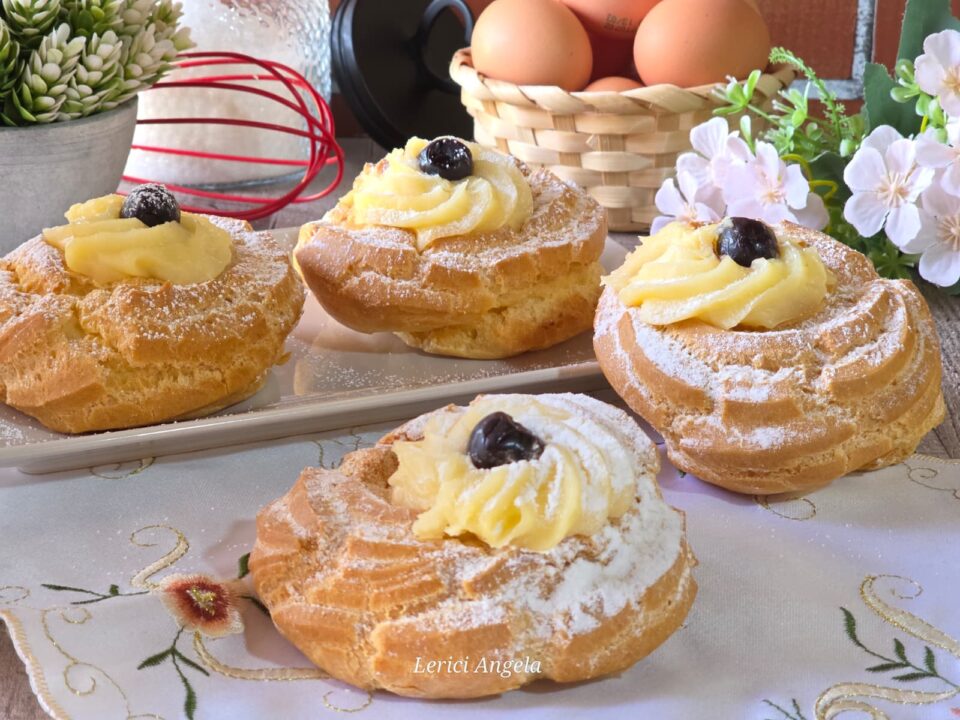 Zeppole di San Giuseppe al forno o in friggitrice ad aria