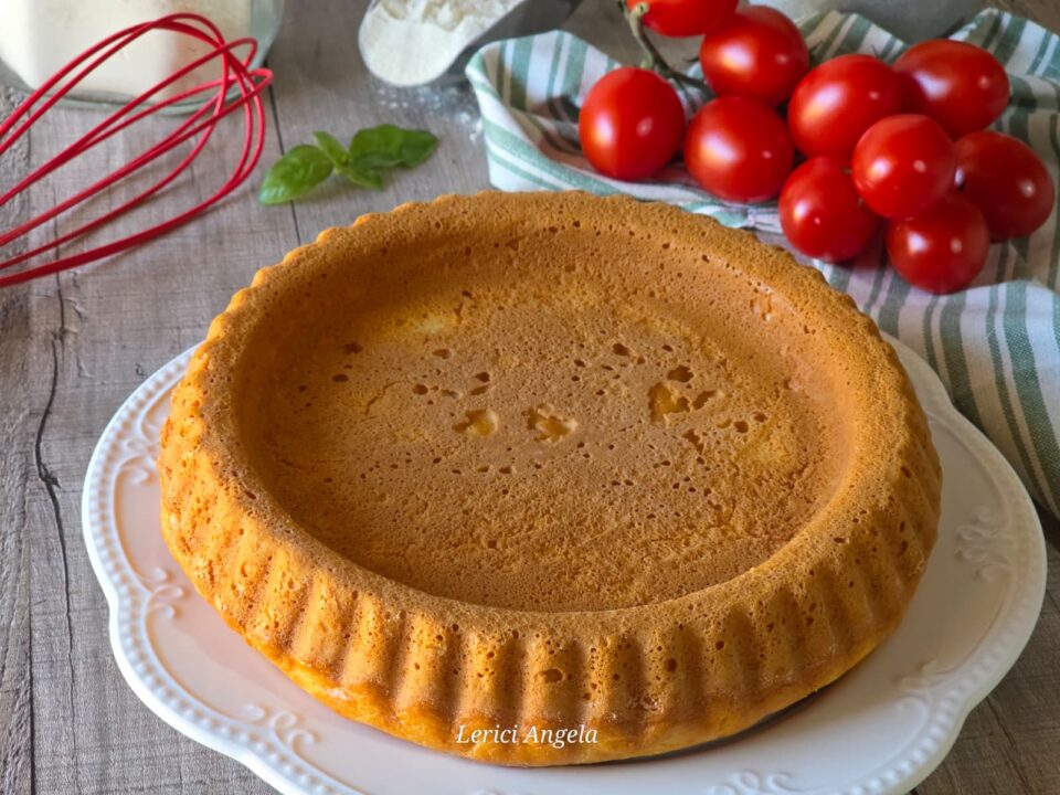 Crostata salata veloce: cottura in forno e Friggitrice ad Aria.
