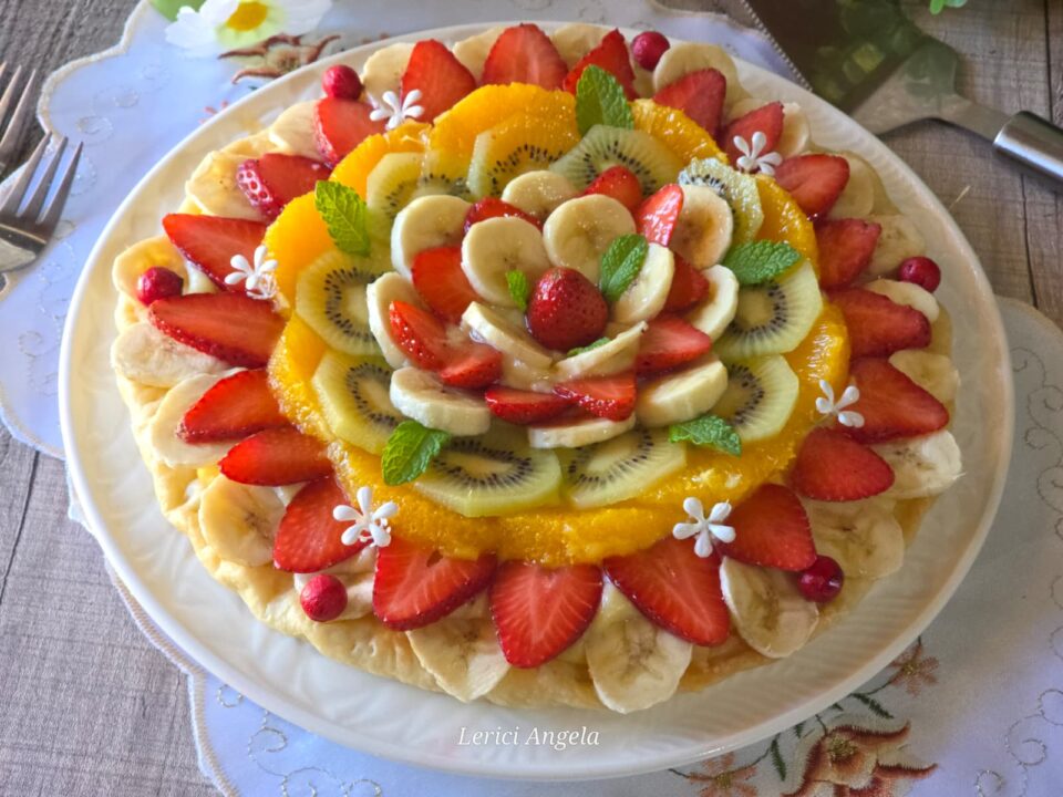 Crostata di Sfoglia Furba con frutta Il Dolce che si Prepara in 20 Minuti