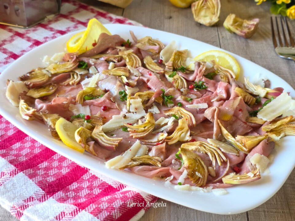 Carpaccio di roast beef e carciofi crudi la ricetta leggera e raffinata