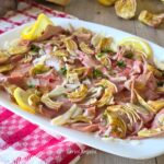 Carpaccio di roast beef e carciofi crudi la ricetta leggera e raffinata