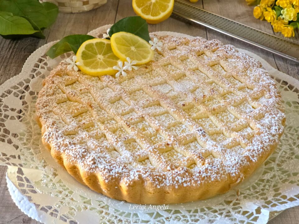 Crostata Babbaiola il segreto della frolla setosa e del cuore cremoso al limone