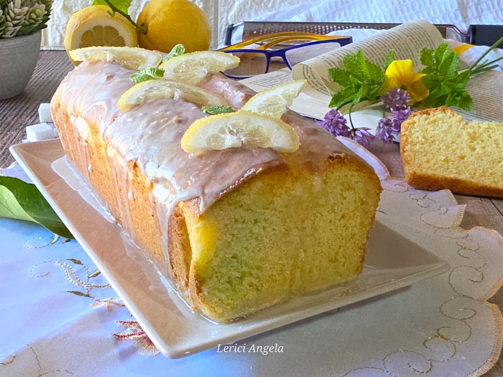 Plumcake al Limone con Glassa la ricetta originale alta e profumata