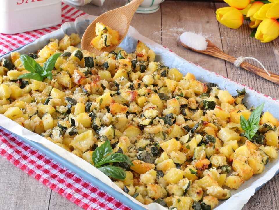 Patate e zucchine sabbiose semplici veloce