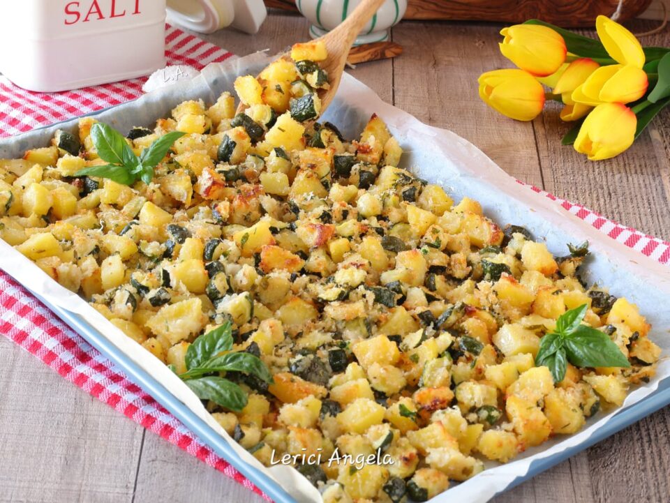 Patate e zucchine sabbiose semplici veloce