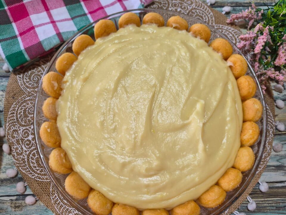 Torta fredda di savoiardi e crema al limone semplice e golosa senza forno