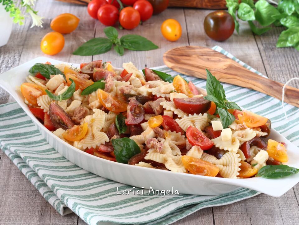 Pasta fredda tonno e pomodorini pronta in 10 minuti