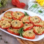 Medaglioni di pomodori gratinati pronti in 10 minuti (forno e friggitrice)