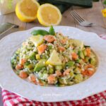 Riso Freddo con Zucchine Salmone la ricetta fresca pronta in 15 minuti