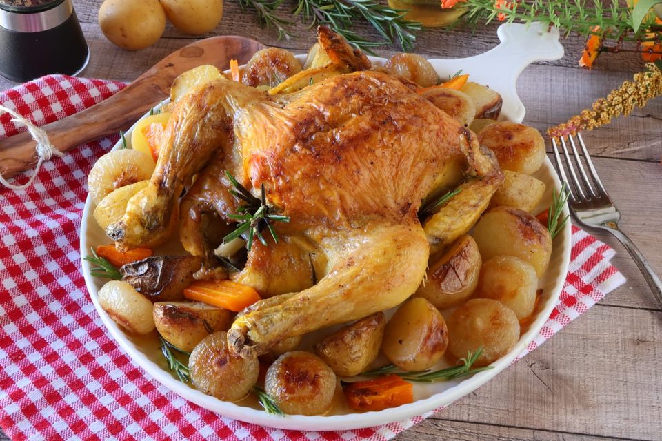 Il Pollo Arrosto Perfetto Pelle Croccante e Pollo Succoso