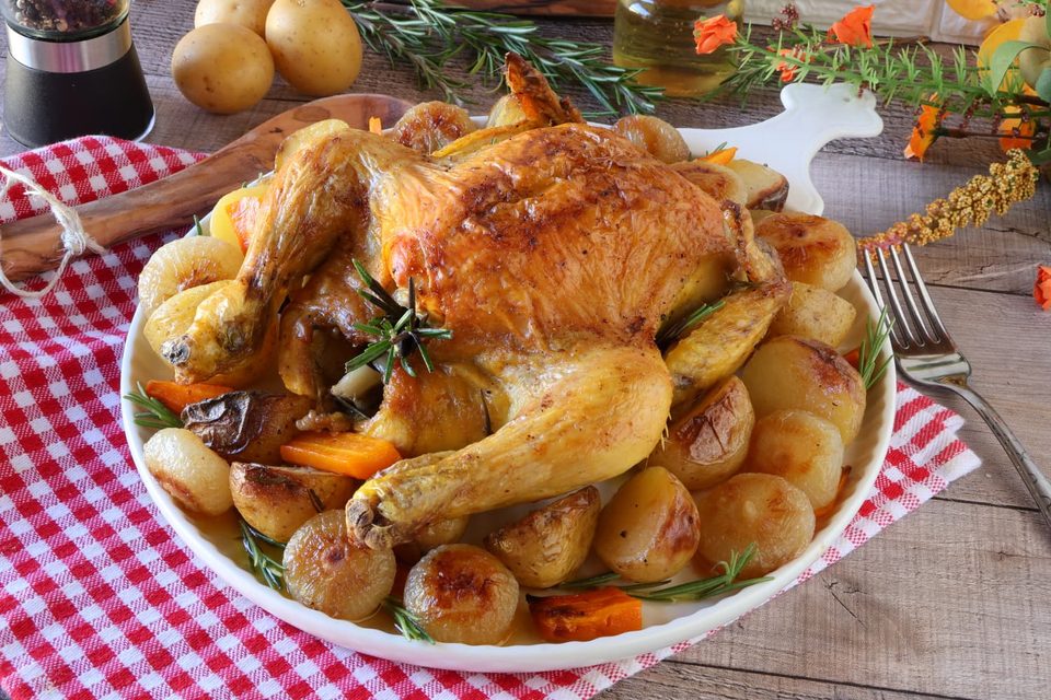 Il Pollo Arrosto Perfetto Pelle Croccante e Pollo Succoso