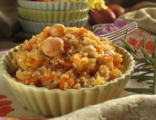 Ricetta: Quinoa con Ceci e verdure -senza glutine-