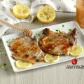 costolette di maiale al miele con limone