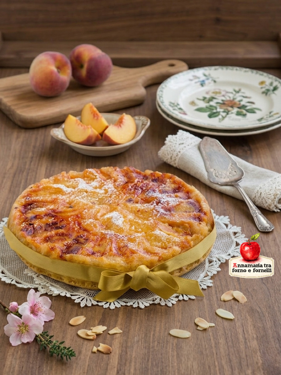 torta rovesciata alle pesche