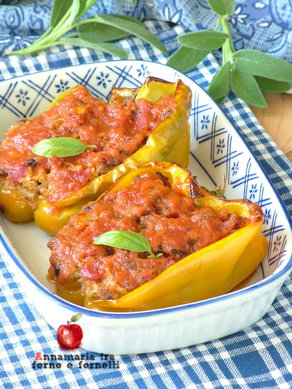 peperoni ripieni con tonno al forno