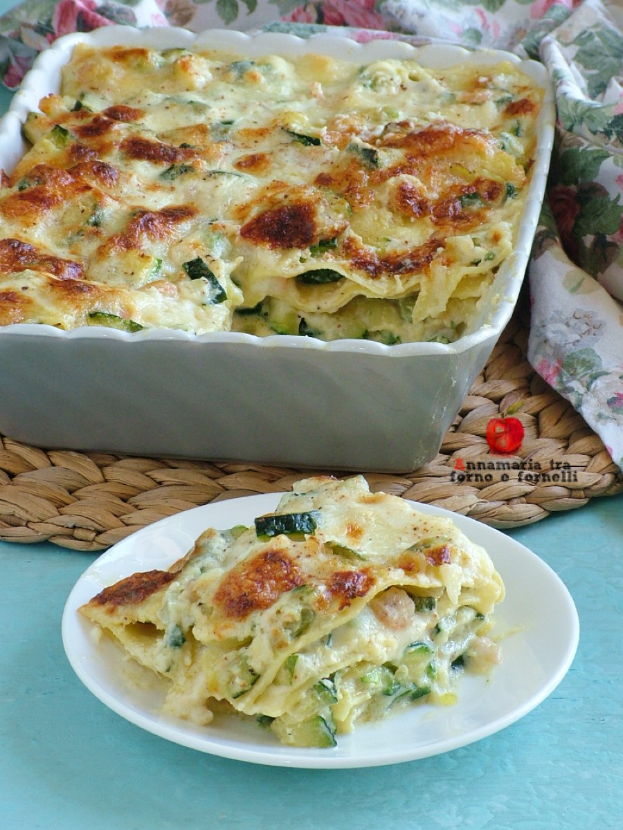 Lasagne Con Zucchine E Gamberetti Un Primo Piatto Facile Veloce E Saporito