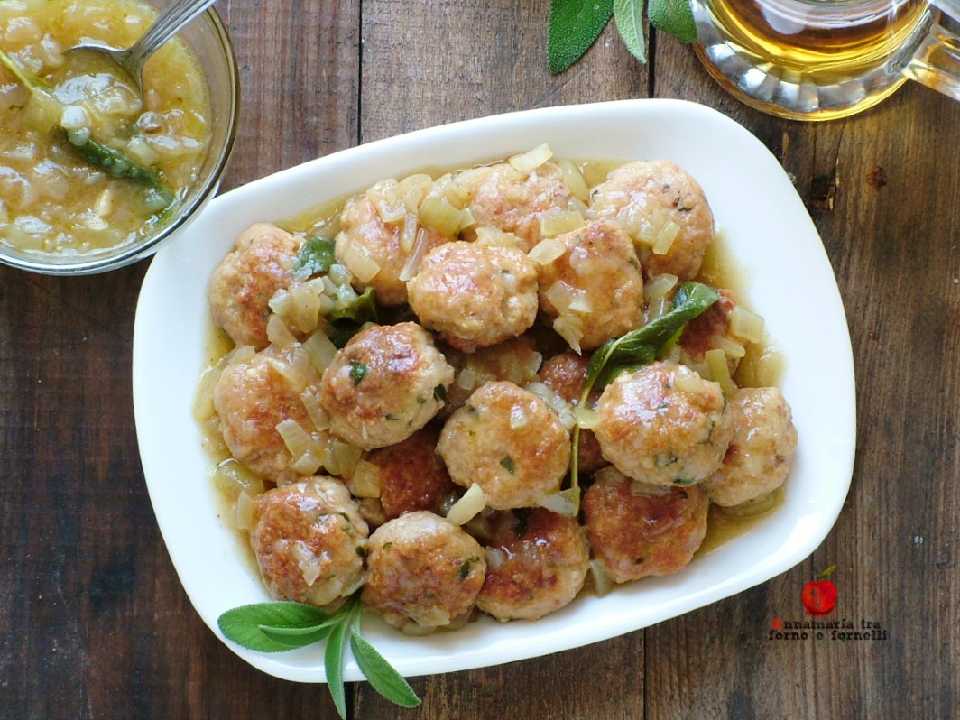 polpette di maiale alla birra