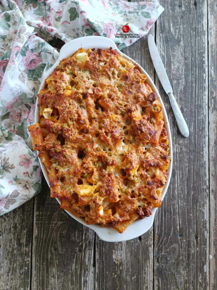 pasta al forno della nonna senza salumi e besciamella