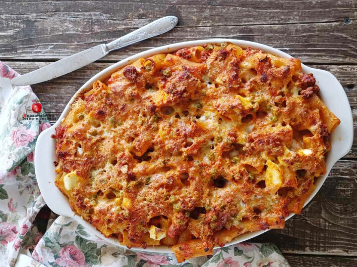 pasta al forno della nonna senza salumi e besciamella