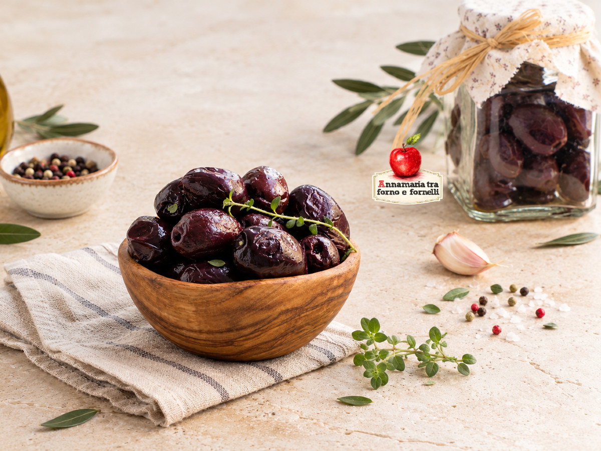 olive nere al naturale o