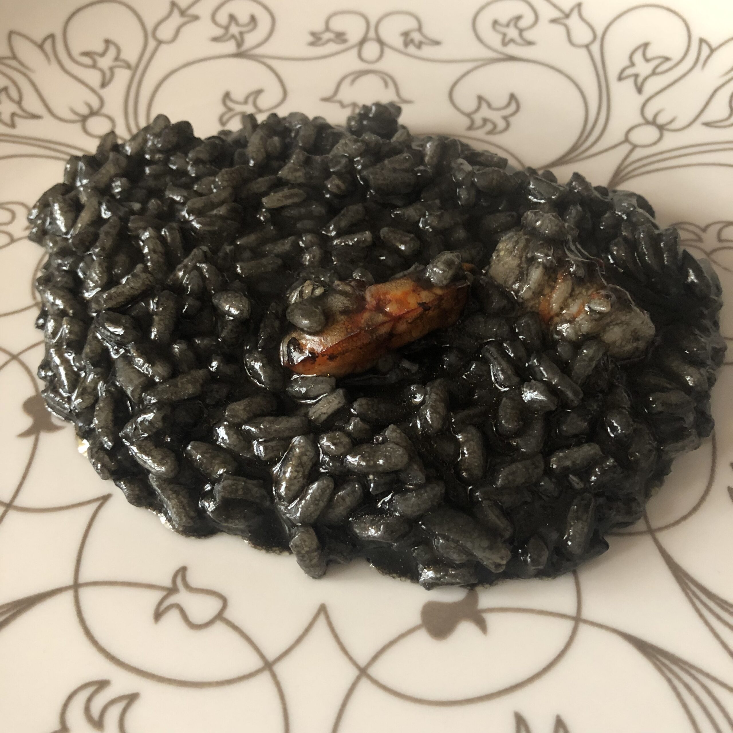 Risotto al nero di seppia e gamberi Idee dolci e salate