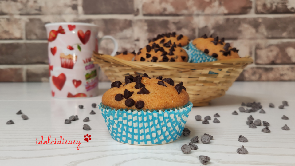 idolcidisusy Muffin con gocce di cioccolato