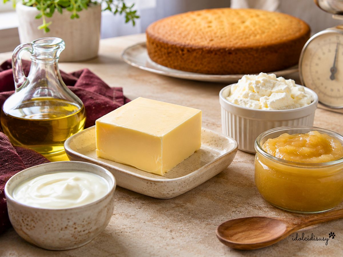 Come sostituire il burro nei dolci con olio, yogurt, ricotta e purea di mela