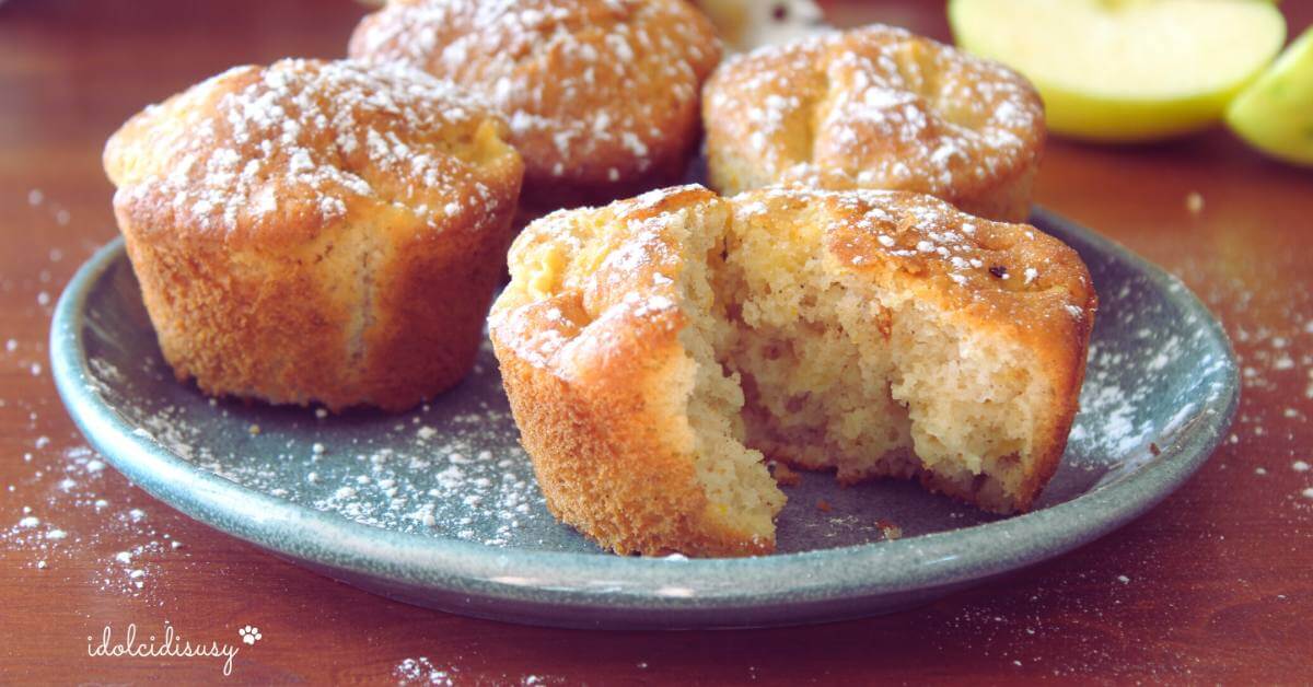 Muffin alle mele e cannella soffici e profumati, dolcetti facili per colazione o merenda