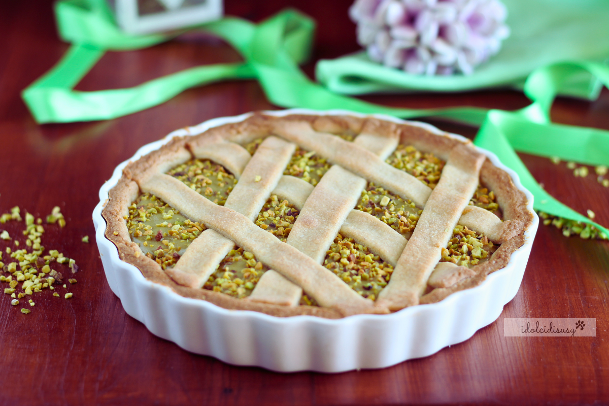idolcidisusy Crostata di ricotta al pistacchio