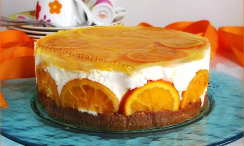 Torta fredda armonia di arance