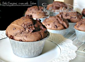 Muffin morbidissimi al doppio cioccolato