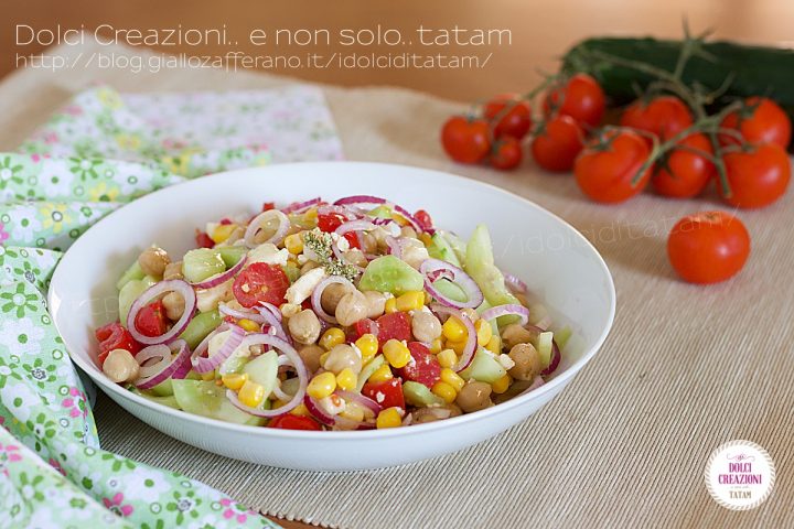 Insalata di ceci estiva