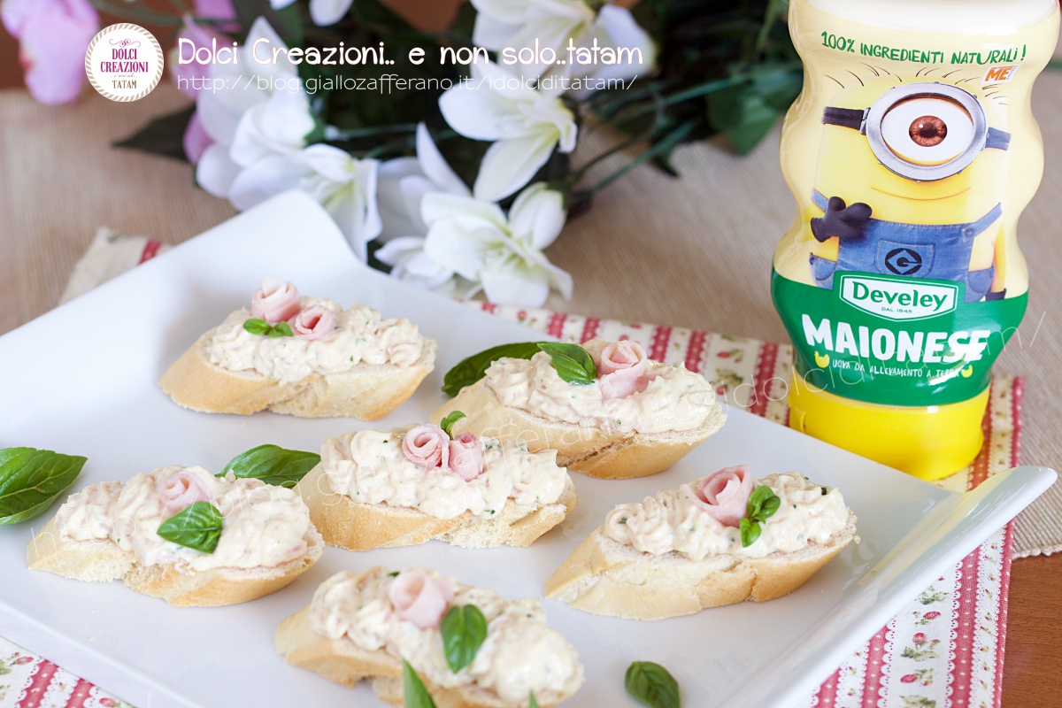 Crostini alla crema di prosciutto