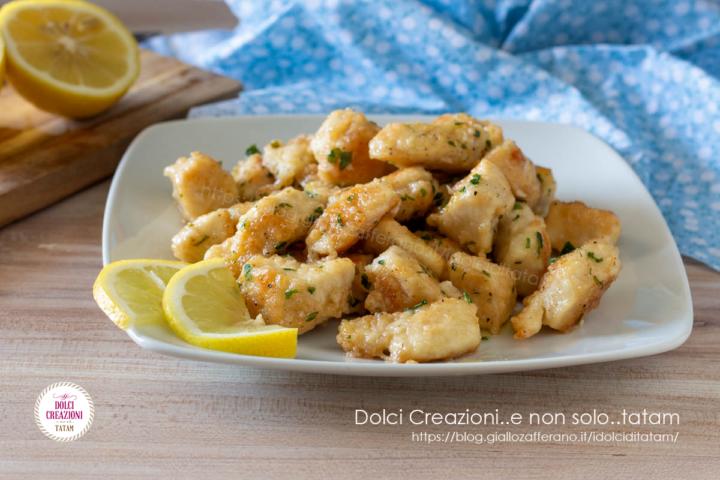 Bocconcini di pollo al limone, in padella. Con la Video ricetta