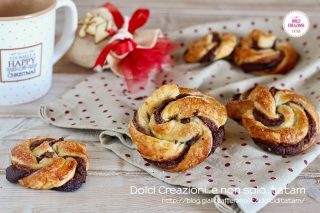Dolci di pasta sfoglia e nutella