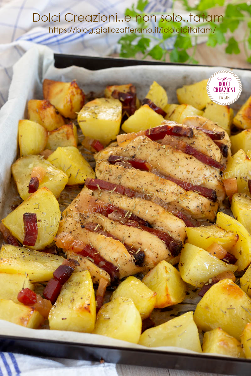 Petto Di Pollo Allo Speck Con Patate Al Forno, Facile E Gustoso. Video ...