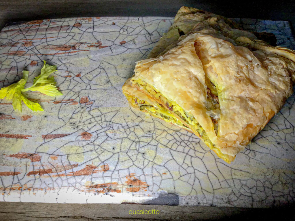 Torta salata con zucchine vegetariana