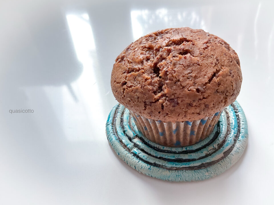 Muffins soffici al cioccolato con il Bimby e senza