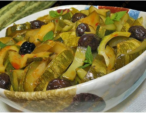 Zucchine in umido con ‘Nduja e olive