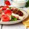 Frozen Yogurt e Ricotta con Fragole e Cioccolato