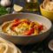 Hummus di lenticchie con peperoni arrostiti