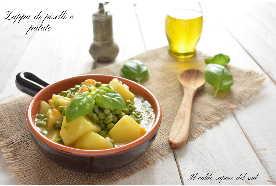 Zuppa di piselli e patate