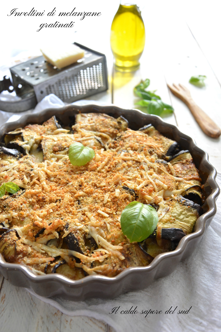 Involtini di melanzane gratinati