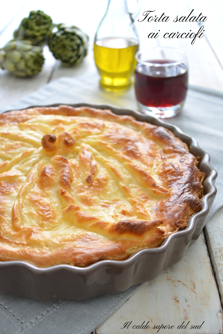 Torta salata ai carciofi