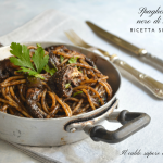 Spaghetti al nero di seppia alla siciliana