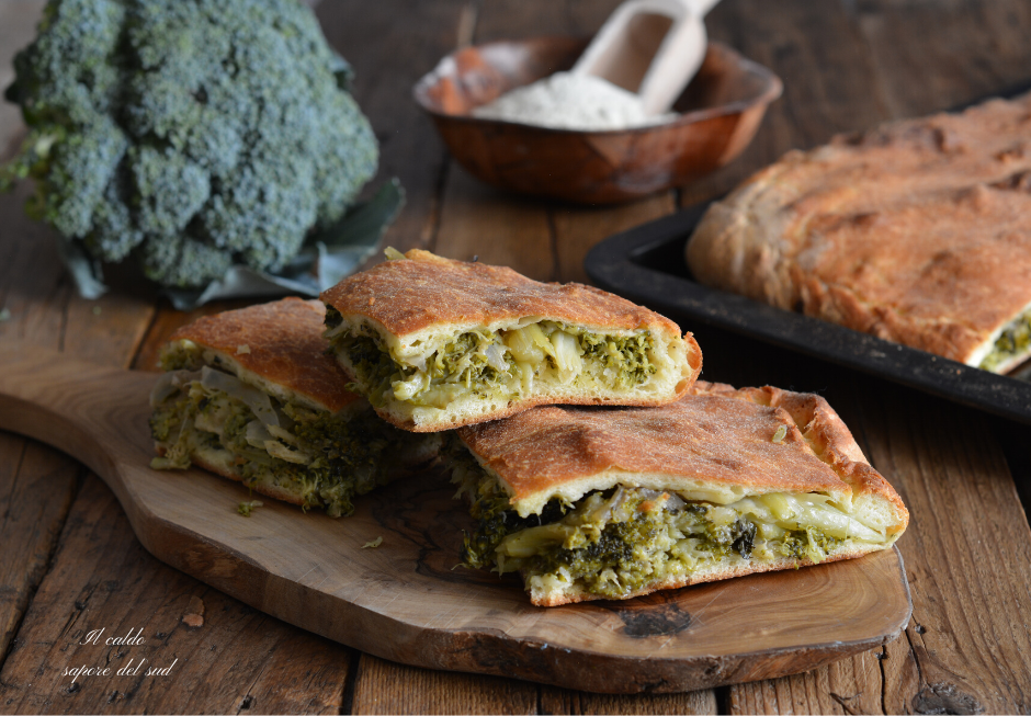 Scacciata di broccoli ricetta siciliana Blog di Il caldo sapore del sud